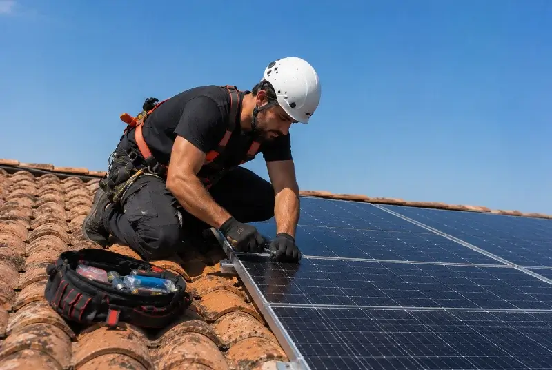 Maintenance et monitoring de panneaux solaires aux Églisottes-et-Chalaures